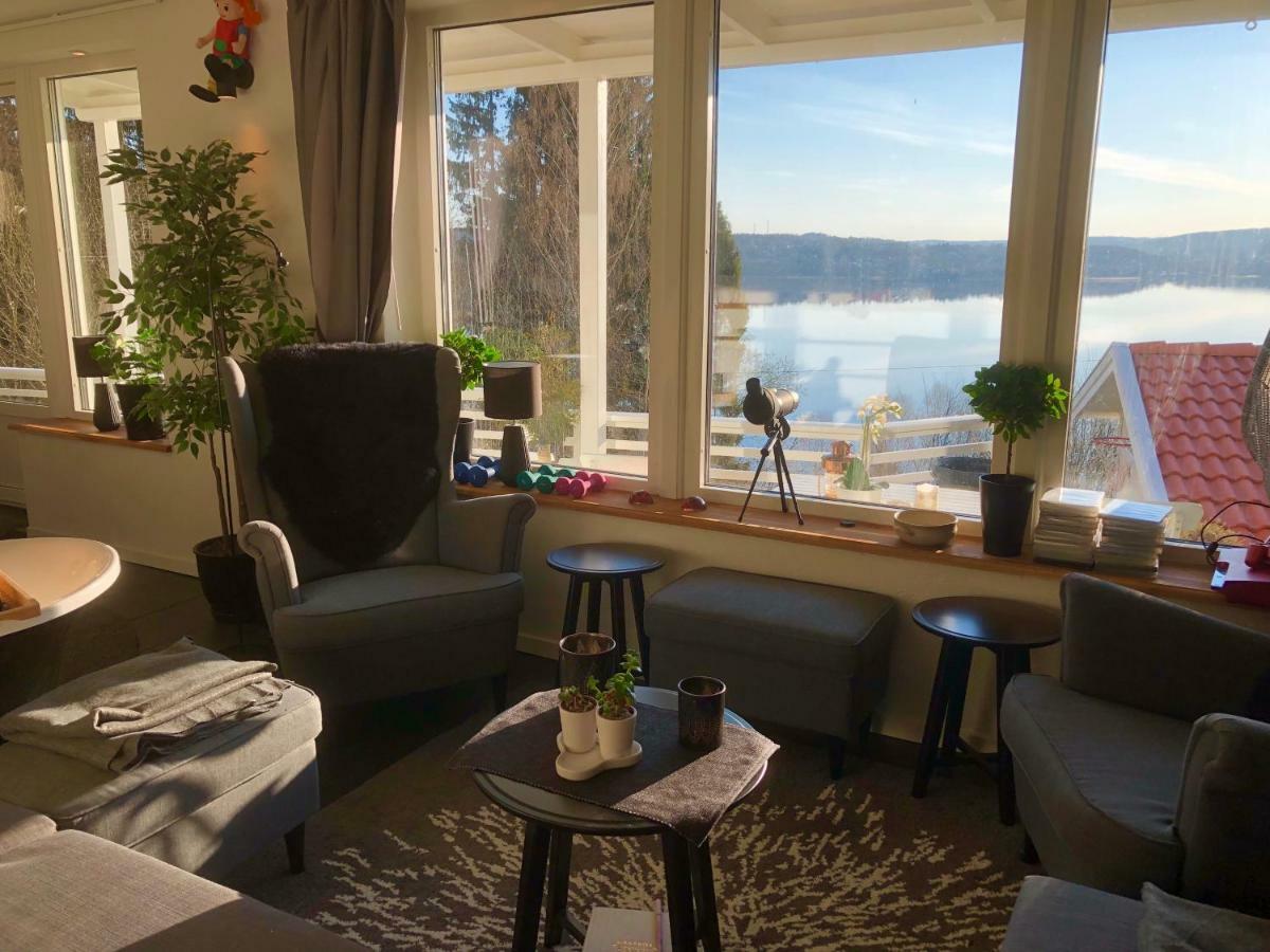 Lovely Studio Apartment Seaview & Private Sauna Lerum Eksteriør bilde