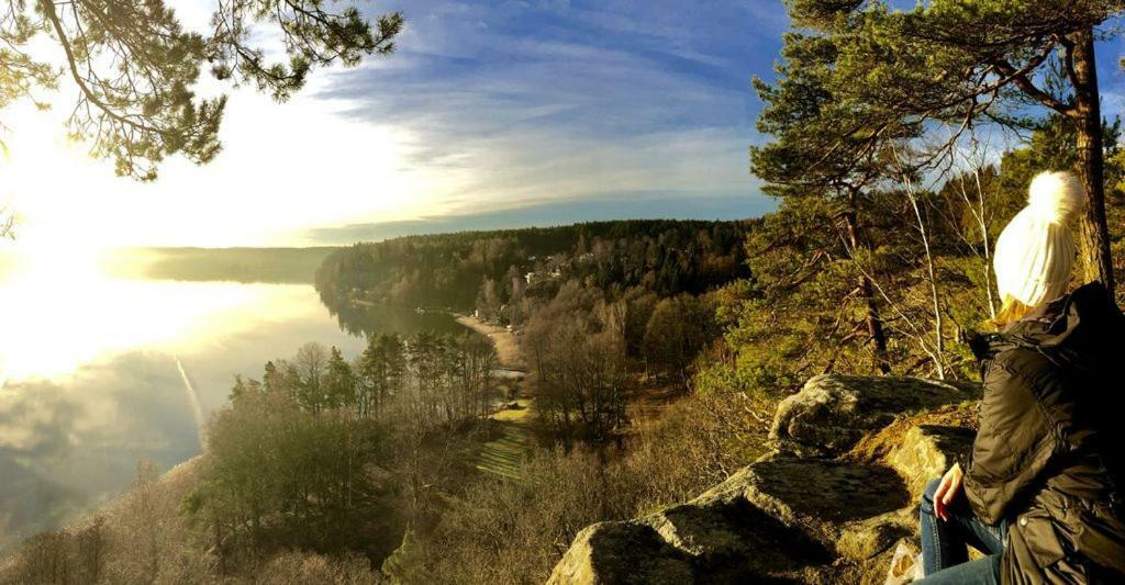 Lovely Studio Apartment Seaview & Private Sauna Lerum Eksteriør bilde